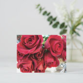 Cartes de rappel de date de roses rouges (Debout devant)