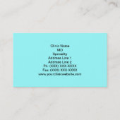 Cartes de rappel de rendez-vous (100 en bleu clair (Dos)