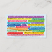 Cartes de rappel de rendez-vous avec message de ge (Dos)
