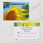 Cartes de rappel de rendez-vous d'affaires Fleurs  (Devant / Derrière)