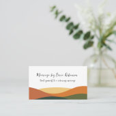 Cartes de rappel de rendez-vous de massage tendanc (Debout devant)