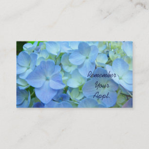 Cartes de rappel de rendez-vous Fleurs bleues flor