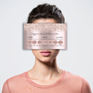 Cartes de rappel de rendez-vous Maquillage Lash Br
