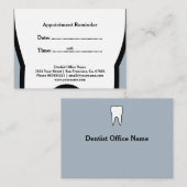 Cartes de rappel de rendez-vous pour dentiste (Devant / Derrière)
