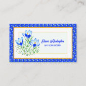 Cartes de rappel des Crocus bleus (Devant)