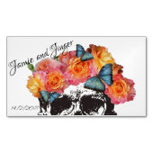 Cartes de rappel des Mariages à crâne magnétique (devant)