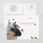 Cartes de rappel pour brebis : Cartes de rappel (Devant / Derrière)