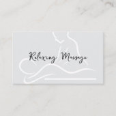 Cartes de rappel pour le massage relaxant (Devant)