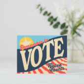 Cartes de rappel pour le vote - Votre voix compte (Debout devant)