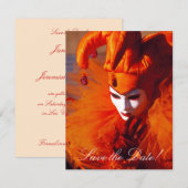 Cartes de rappel Venetiennes (Devant / Derrière)