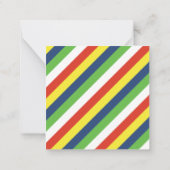 Cartes de rayures de cerf-volant personnalisées po (Dos)