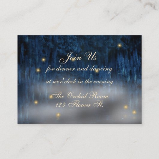 Cartes de réception Bayou Bliss (Devant)