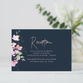 Cartes de réception couleur aquarelle Romance (Debout devant)