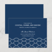 Cartes de réception de mariage Colombes d'amour -  (Devant / Derrière)