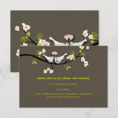 Cartes de réception de mariage de colombes/Inserts (Devant / Derrière)