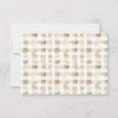 Cartes de réception de mariage de poulet de ferme  (Dos)