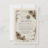 Cartes de réception de mariage de Tarot (Devant)