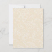 Cartes de réception de mariage élégantes papillon (Dos)