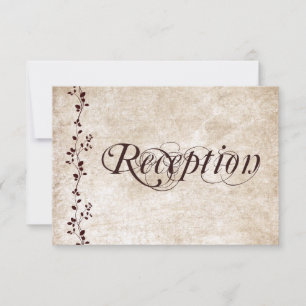 Cartes de réception de mariage élégantes Vintage V