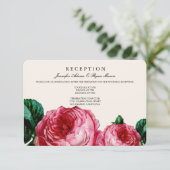 CARTES DE RÉCEPTION DE MARIAGE EN DÉCOUPAGE FLORAL (Debout devant)