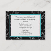 Cartes de réception de mariage pour Inséparables A (Dos)