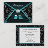 Cartes de réception de mariage pour Inséparables A (Devant / Derrière)