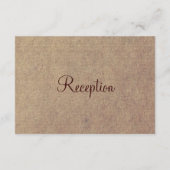 Cartes de réception de mariage Rustic Orange Gerbe (Dos)