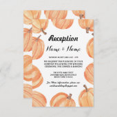 Cartes de réception de mariage rustique à thème ci (Devant / Derrière)