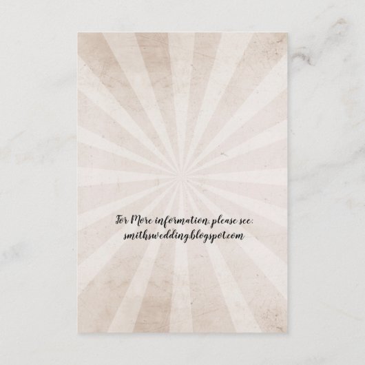 Cartes de réception de mariage rustique Crânes Ros (Dos)