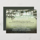 cartes de réception de mariage rustique vintage av (Devant / Derrière)