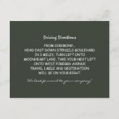 cartes de réception de mariage rustique vintage av (Dos)