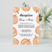 Cartes de réception de mariage rustiques à la citr (Debout devant)
