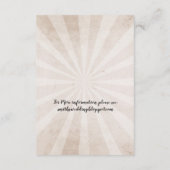 Cartes de réception de mariage rustiques Crânes Ro (Dos)