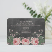 CARTES DE RÉCEPTION DE MARIAGE SUR TABLEAU NOIR VI (Debout devant)