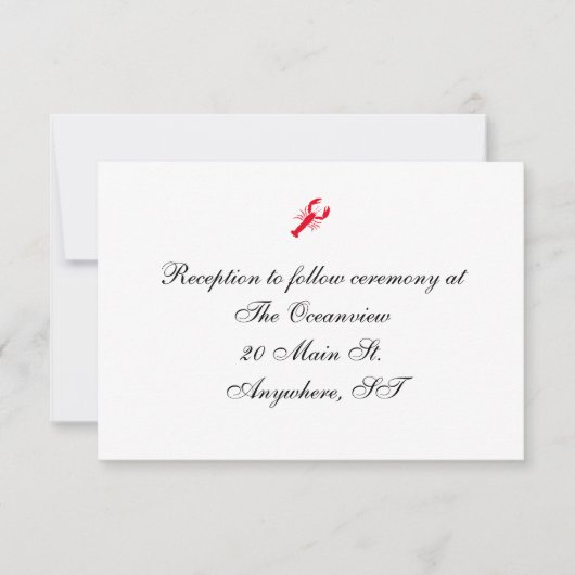 Cartes de réception "Deep Sea" (Devant)