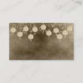 Cartes de Réception des Lanternes d'ivoire (Dos)