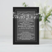 Cartes de réception des lumières à cordes noires (Debout devant)