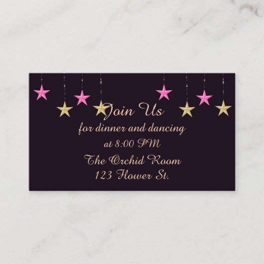 Cartes De Réception Des Nuits Arabes (Devant)