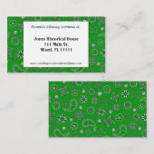 Cartes de réception Green Western Wedding (Devant / Derrière)