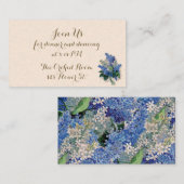 Cartes De Réception Lilacs vintages (Devant / Derrière)