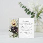 Cartes de réception Pansy vintage (Debout devant)