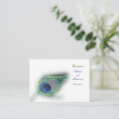 Cartes de réception paon (Debout devant)