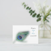 Cartes de réception paon (Debout devant)