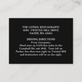 Cartes de réception pour chauves-souris noires got (Dos)