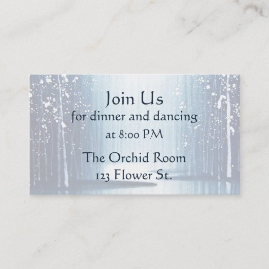 Cartes de réception pour l'Aiguille d'hiver (Devant)