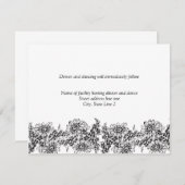 Cartes De Réception Pour Les Invitations De Mariag (Devant / Derrière)