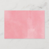 Cartes de réception Rose Rustique avec Guirlande d (Dos)