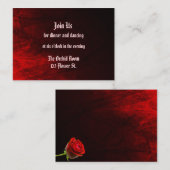 Cartes de Réception Roses gothiques (Devant / Derrière)