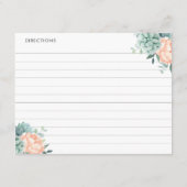 Cartes de recette botanique pour les succulents de (Dos)