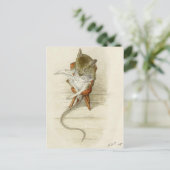 Cartes de recette d'aquarelle de la souris de gran (Debout devant)